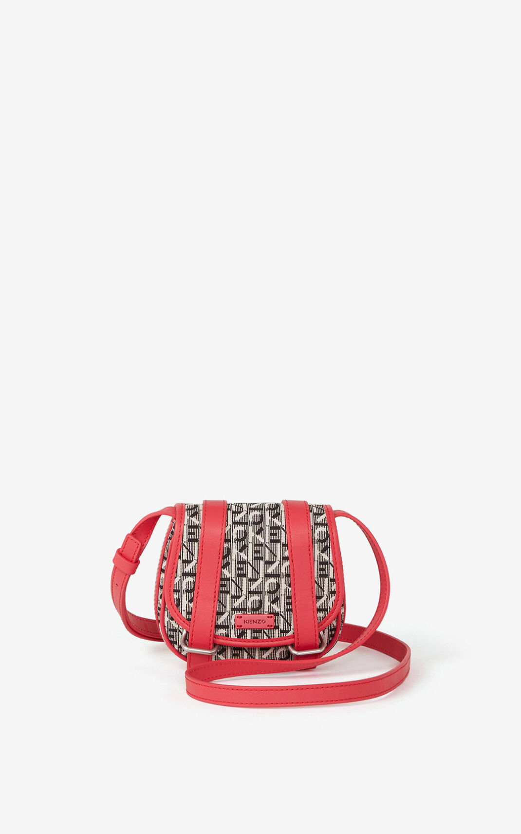 Sac Messenger Kenzo Mini Courier jacquard Femme Corail | EFGL-64302